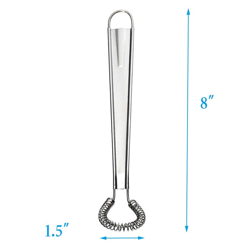 KAYCROWN Best Utensils Stainless Steel Mini Egg Whisk Beater Handheld Milk Frother Foamer Foaming Creamy Coffee Mixer Spring Sauce Blender Kitchen Accessories - Image 3